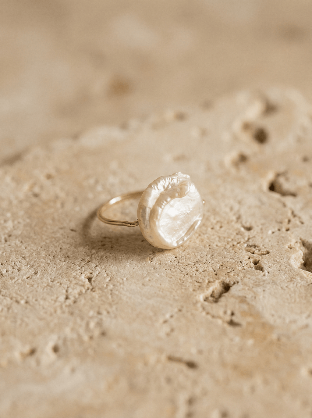 Bague Auréa - Gold Filled 14k et Perle Baroque - Joia Bijou