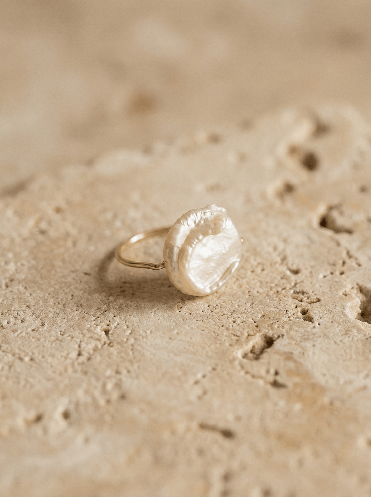 Bague Auréa - Gold Filled 14k et Perle Baroque - Joia Bijou