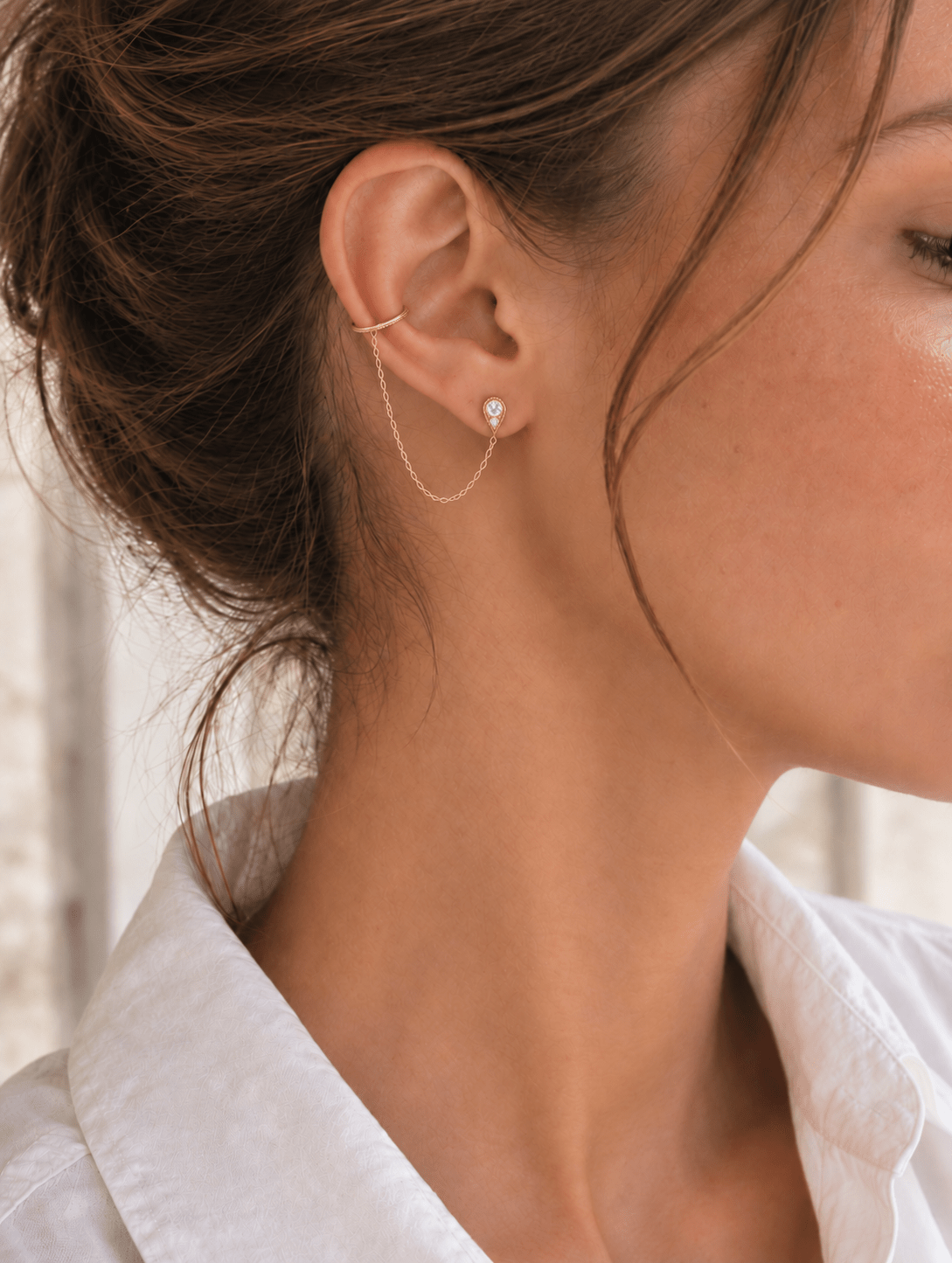 Bijou d’oreille Spike – Plaqué or 750/000 ou Argent 925 - Joia Bijou