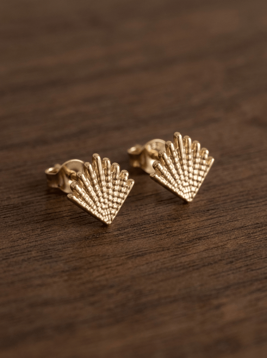 Boucle d’Oreille Coquillage Shell – Plaqué Or 750/000 - Joia Bijou