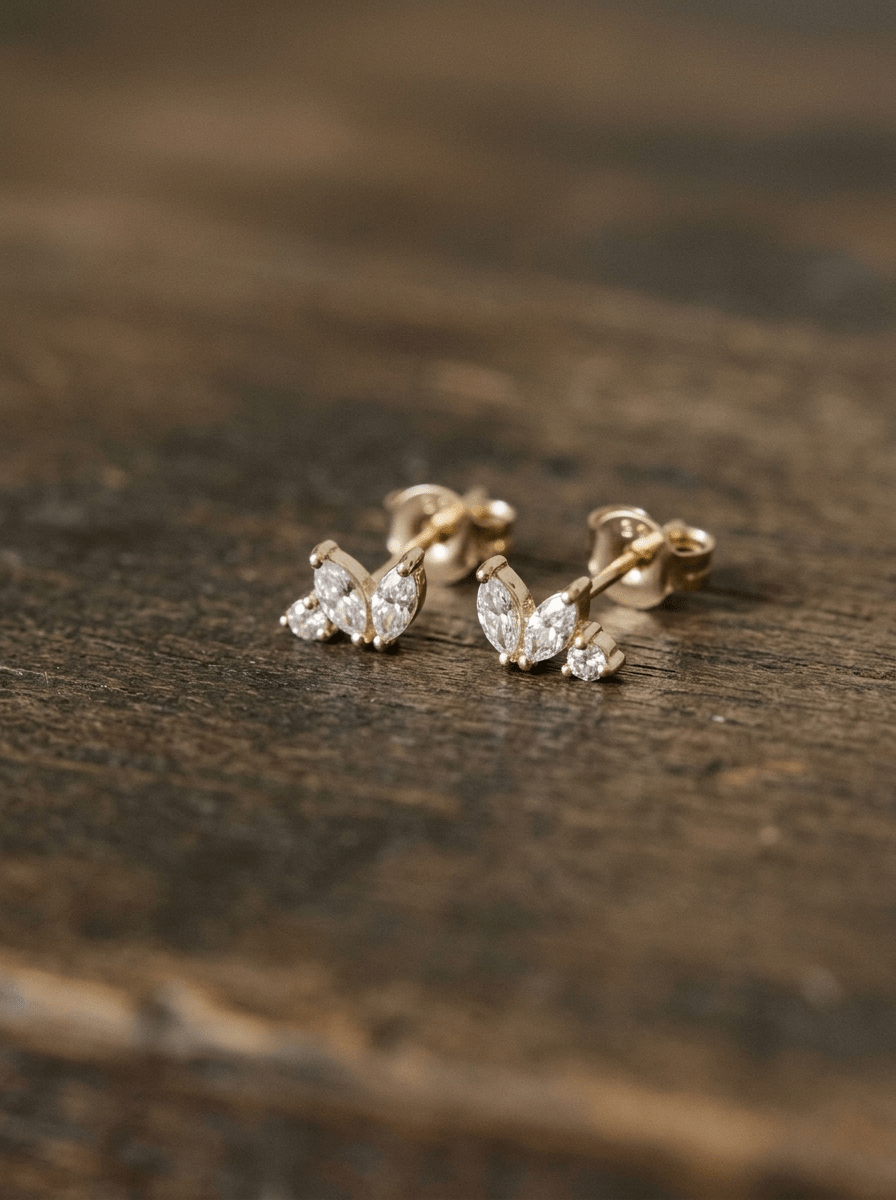 Boucle d’Oreille June – Plaqué Or ou Argent 925 - Joia Bijou