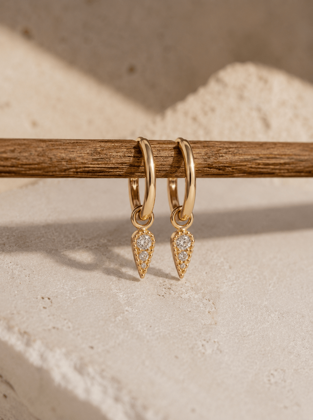 Boucle d’oreille Mini Spike – Créole Plaqué Or ou Argent 925 - Joia Bijou