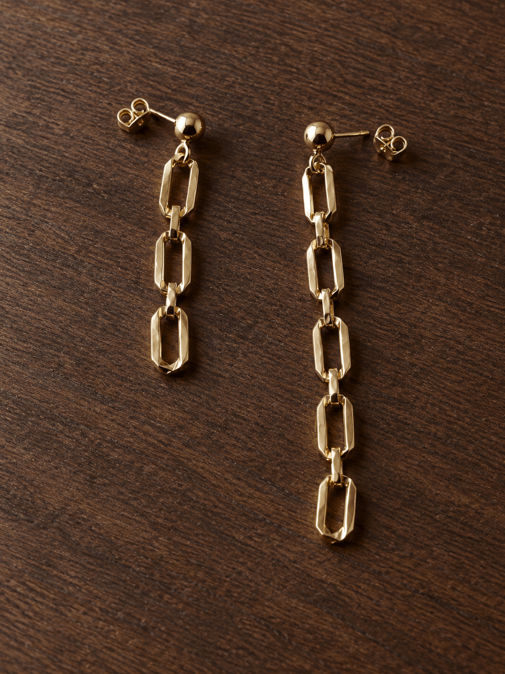 Boucles d’oreilles La Chaine Gold Filled 14k ou Argent - Joia Bijou