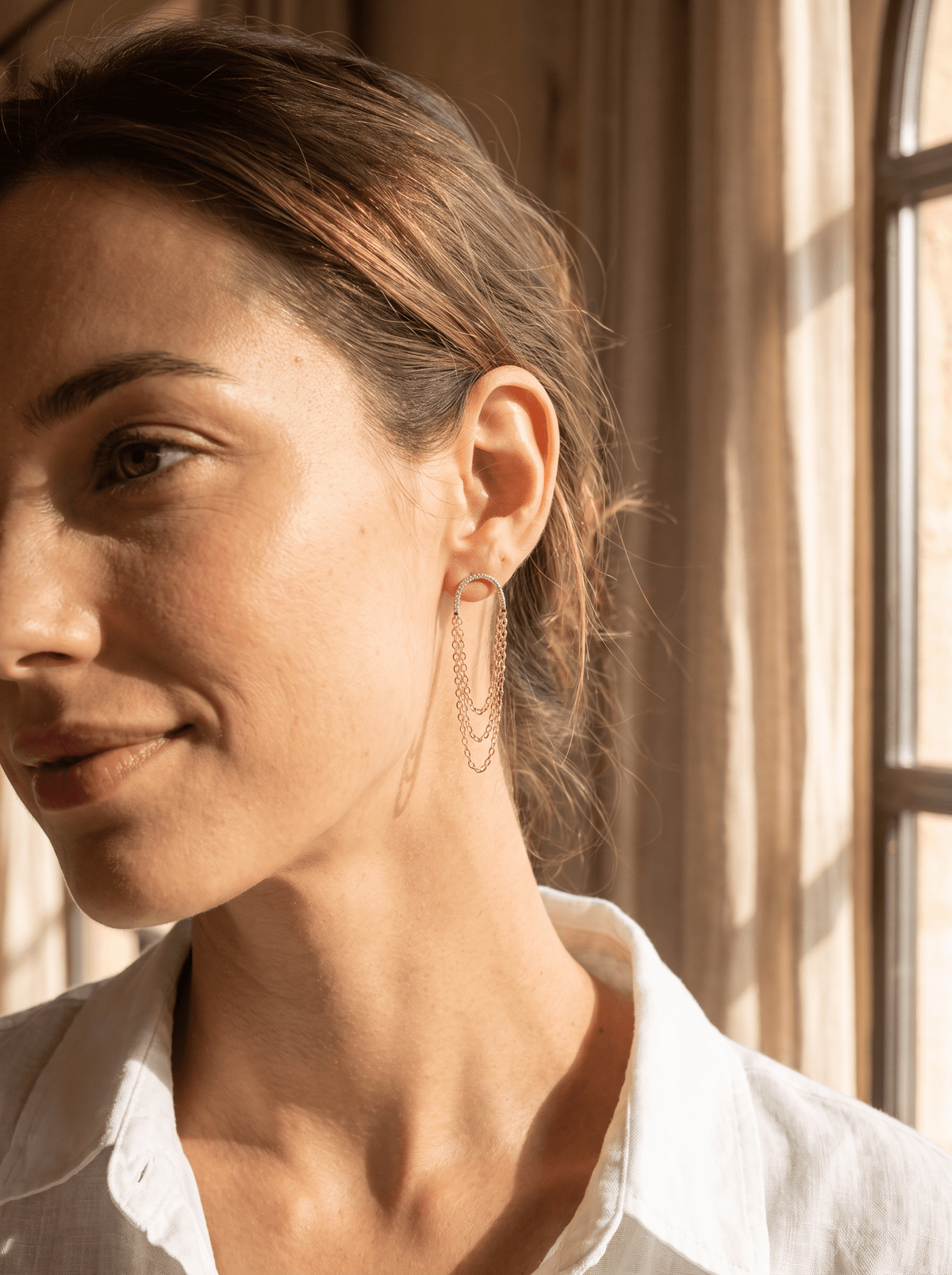 Boucles d’oreilles pendantes Free Fallin’ – Plaqué Or 750/000 - Joia Bijou