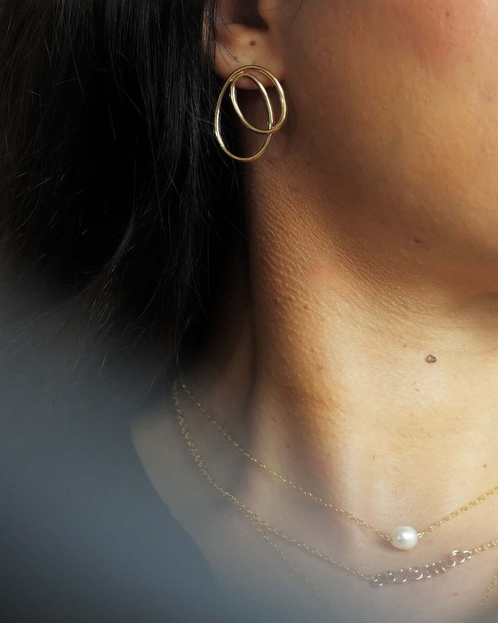 Boucles d’Oreilles Shapes – Dorée - Joia Bijou