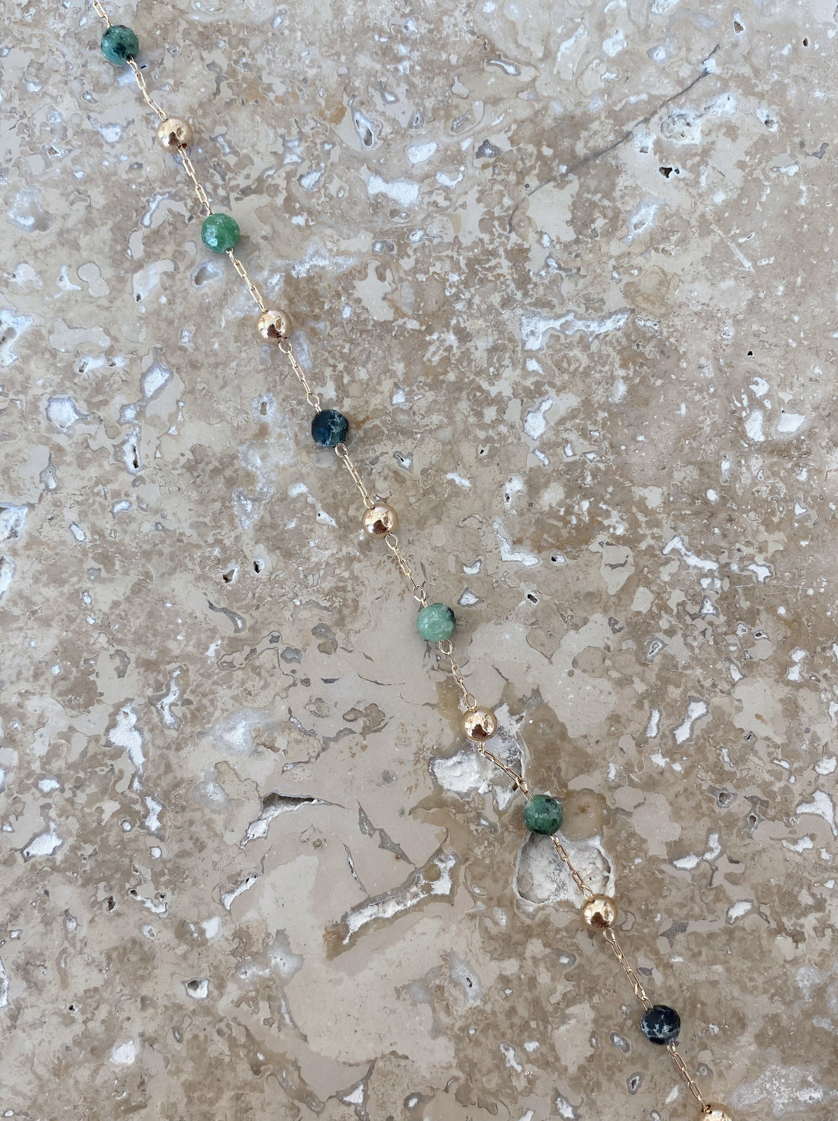 Bracelet Bulles Vertes - Rubis Zoisite - Joia Bijou