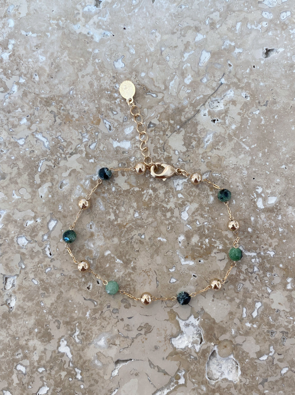 Bracelet Bulles Vertes - Rubis Zoisite - Joia Bijou