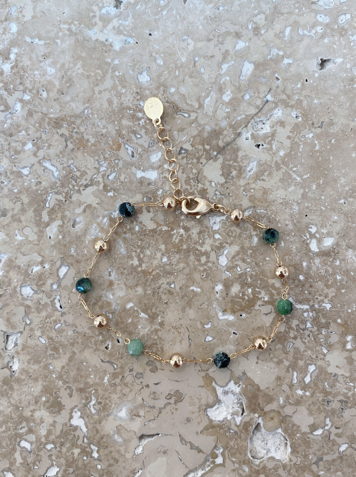 Bracelet Bulles Vertes - Rubis Zoisite - Joia Bijou