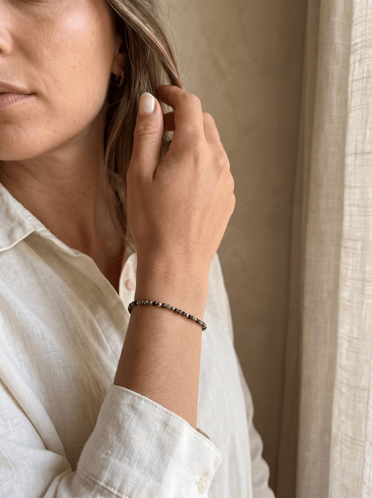 Bracelet Deep – Obsidienne & Jaspe Purple - Joia Bijou