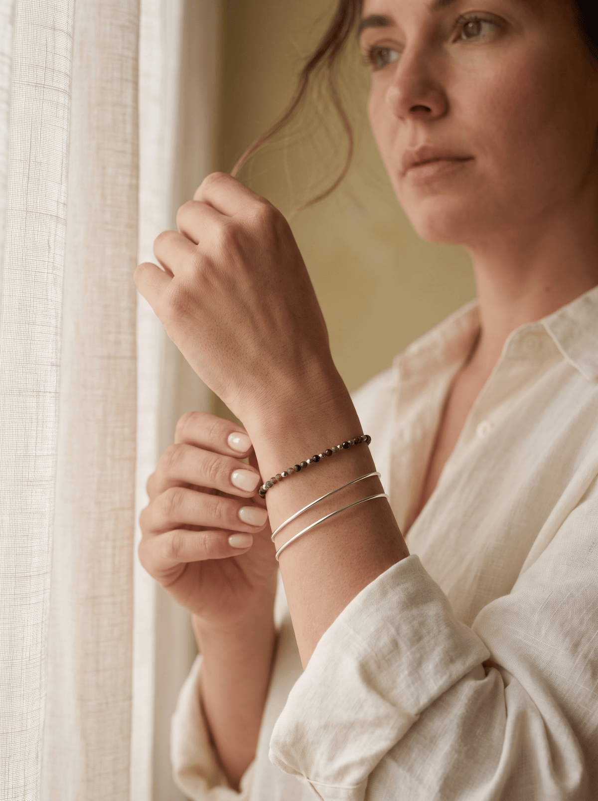 Bracelet Deep – Obsidienne & Jaspe Purple - Joia Bijou