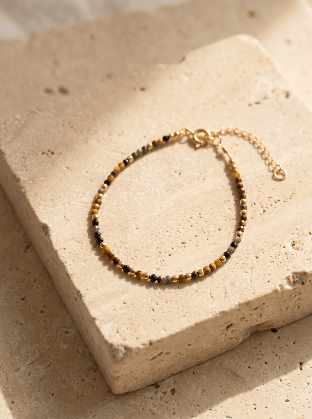 Bracelet Strength - Oeil de Tigre & Obsidienne - Joia Bijou