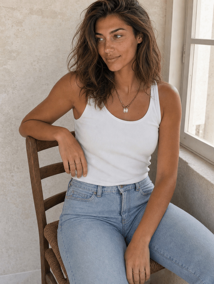 Collier Claire — Cristal de roche & hématites - Joia Bijou