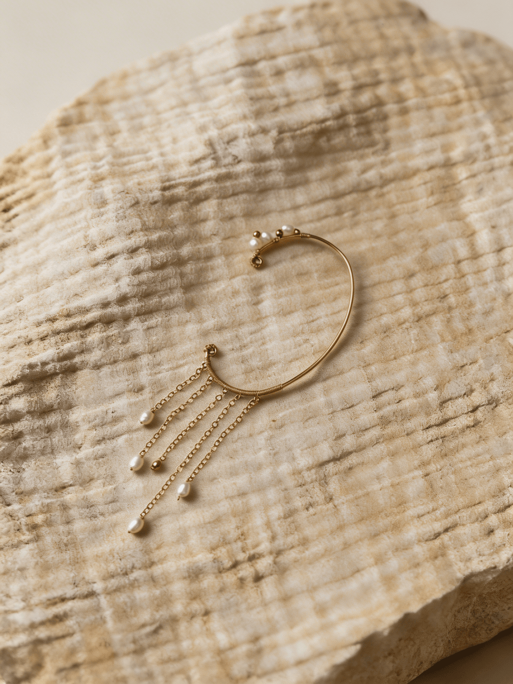 Cuff Bijou d'oreille Rain - Gold Filled 14k - Joia Bijou