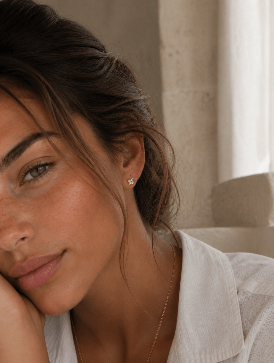 Puce d’Oreille Luck – Plaqué Or 750/000 ou Argent 925 - Joia Bijou