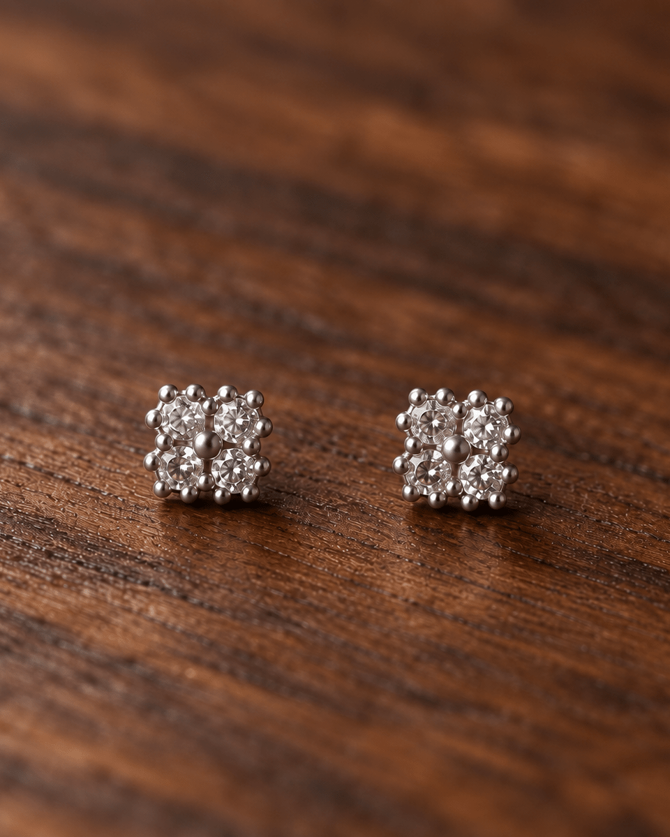 Puce d’Oreille Luck – Plaqué Or 750/000 ou Argent 925 - Joia Bijou