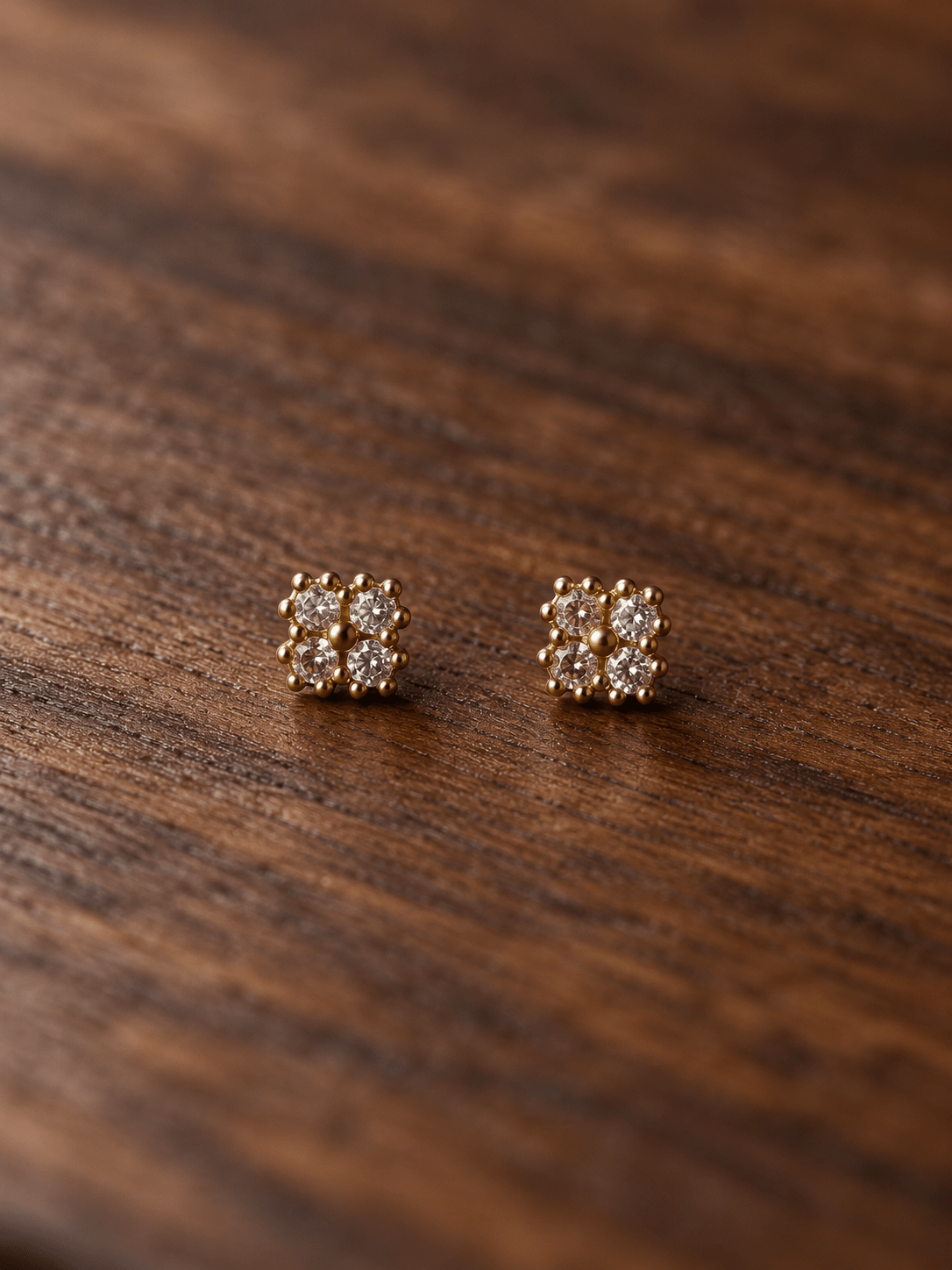 Puce d’Oreille Luck – Plaqué Or 750/000 ou Argent 925 - Joia Bijou